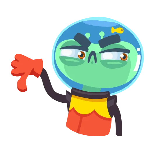 👎 Эмодзи «Alien Grisha -» для Telegram
