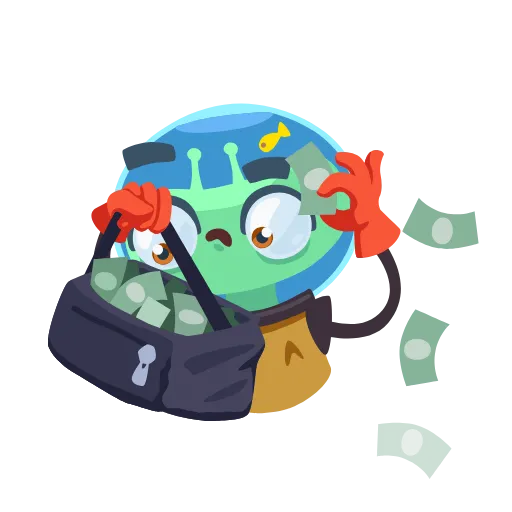 🤑 Эмодзи «Alien Grisha -» для Telegram
