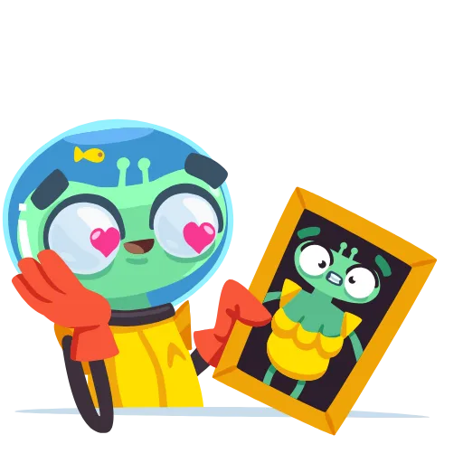😍 Эмодзи «Alien Grisha -» для Telegram