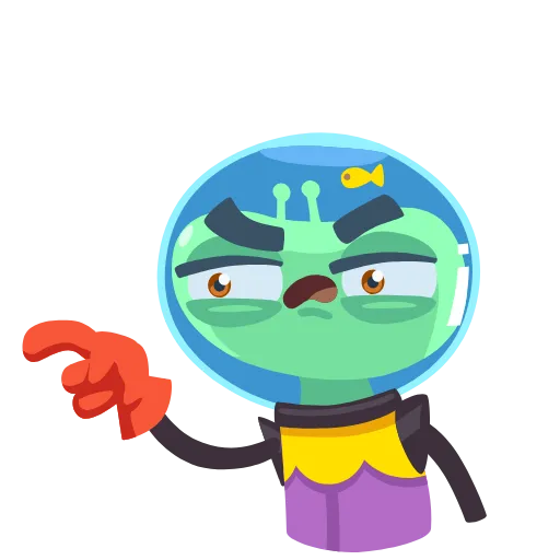 😒 Эмодзи «Alien Grisha -» для Telegram