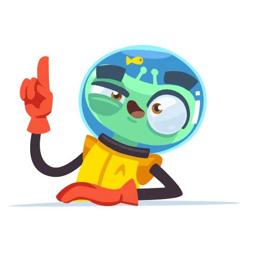 👆 Эмодзи «Alien Grisha -» для Telegram