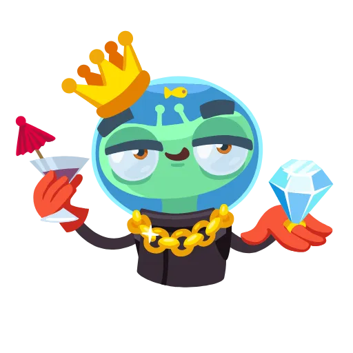 👑 Эмодзи «Alien Grisha -» для Telegram