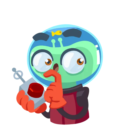 🔘 Эмодзи «Alien Grisha -» для Telegram