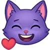 😍 Эмодзи «😍 Набор эмоджи с милой кисой Алисой» для Telegram
