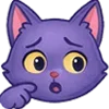 🤭 Эмодзи «😍 Набор эмоджи с милой кисой Алисой» для Telegram
