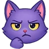 😠 Эмодзи «😍 Набор эмоджи с милой кисой Алисой» для Telegram