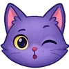 😘 Эмодзи «😍 Набор эмоджи с милой кисой Алисой» для Telegram
