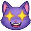 🤩 Эмодзи «😍 Набор эмоджи с милой кисой Алисой» для Telegram