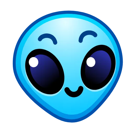 😉 Эмодзи «Alien Emoji» для Telegram