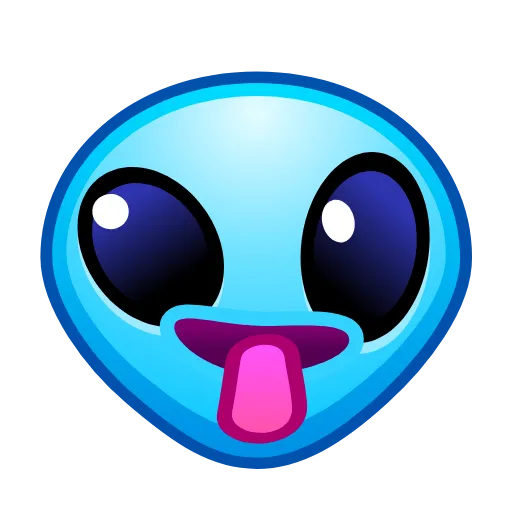 😜 Эмодзи «Alien Emoji» для Telegram