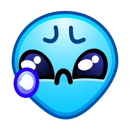 😢 Эмодзи «Alien Emoji» для Telegram