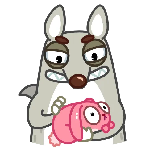 😏 Эмодзи «Alpha Wolf стикерные эмоджи с волком» для Telegram