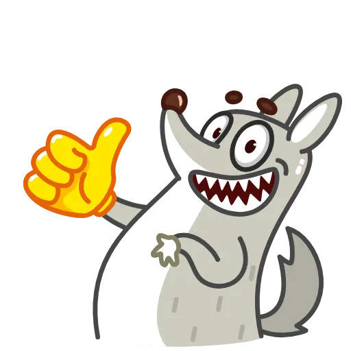 👍 Эмодзи «Alpha Wolf стикерные эмоджи с волком» для Telegram