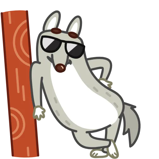 😎 Эмодзи «Alpha Wolf стикерные эмоджи с волком» для Telegram