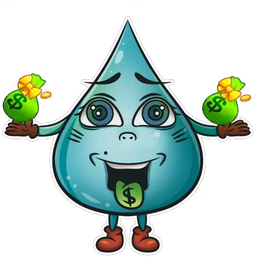 🤑 Стикер «Капля» для Telegram