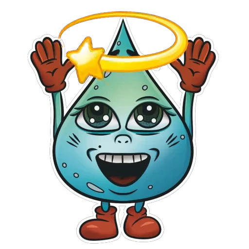 🤩 Стикер «Капля» для Telegram