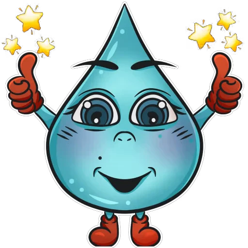 👍 Стикер «Капля» для Telegram