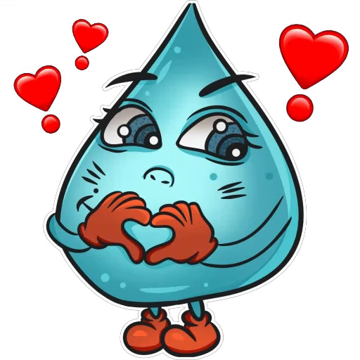 🫶 Стикер «Капля» для Telegram