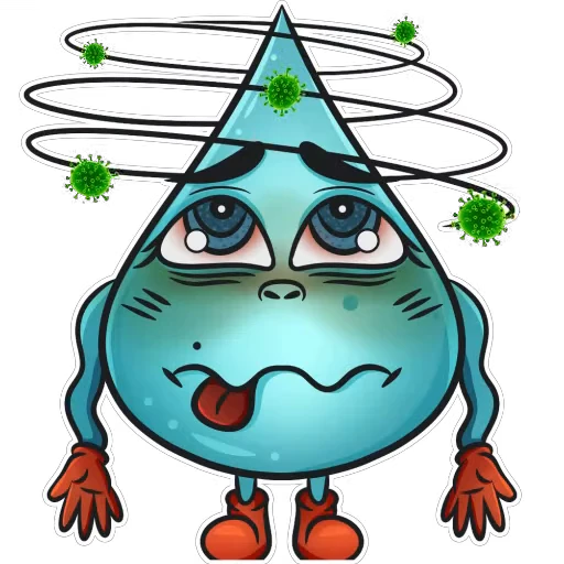 🤢 Стикер «Капля» для Telegram