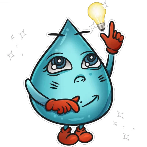 💡 Стикер «Капля» для Telegram