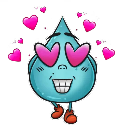 😍 Стикер «Капля» для Telegram