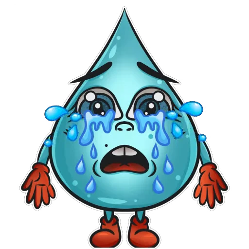 😭 Стикер «Капля» для Telegram