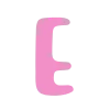 🌷 Эмодзи «Розовые буквы и таблички» для Telegram