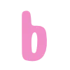 🌷 Эмодзи «Розовые буквы и таблички» для Telegram