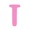 🌷 Эмодзи «Розовые буквы и таблички» для Telegram
