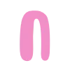 🌷 Эмодзи «Розовые буквы и таблички» для Telegram