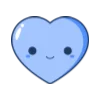 💙 Эмодзи «Синие буквы, иконки» для Telegram