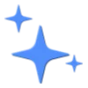 💙 Эмодзи «Синие буквы, иконки» для Telegram