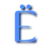 💙 Эмодзи «Синие буквы, иконки» для Telegram
