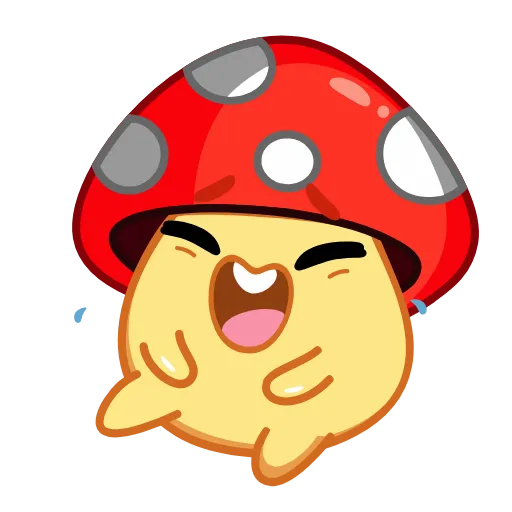 😭 Эмодзи «Amanita Mushroom» для Telegram