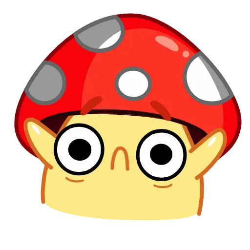 😮 Эмодзи «Amanita Mushroom» для Telegram