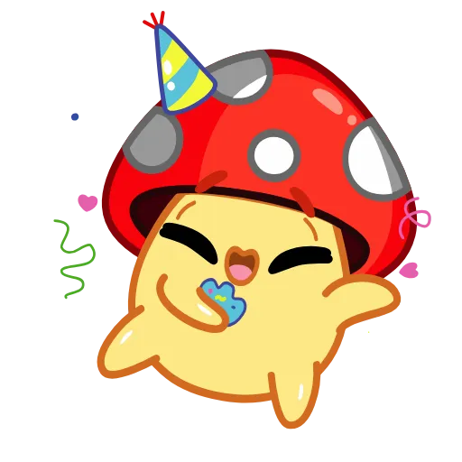 🥳 Эмодзи «Amanita Mushroom» для Telegram
