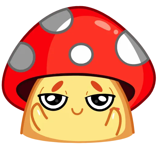 Эмодзи Amanita Mushroom для Telegram — скачать