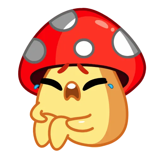 😭 Эмодзи «Amanita Mushroom» для Telegram