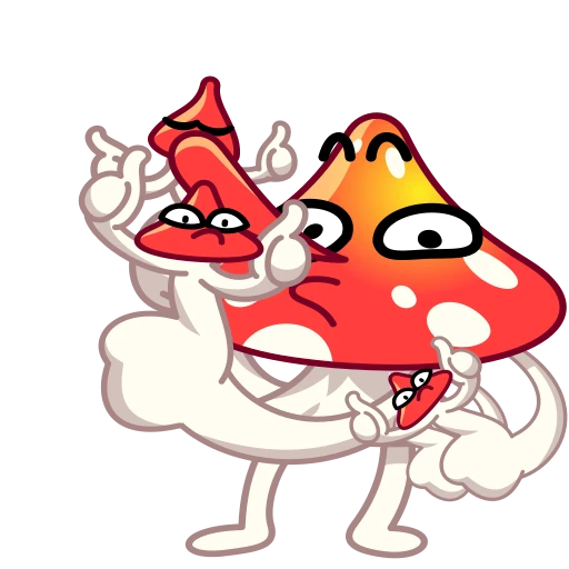 👍 Стикер «Amanita» для Telegram