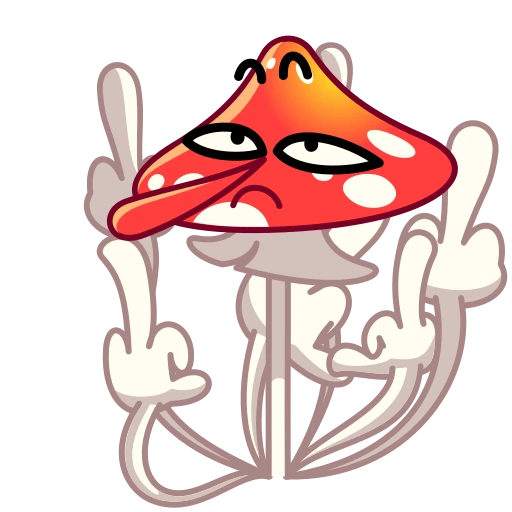🖕 Стикер «Amanita» для Telegram