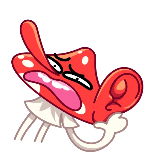 👂 Стикер «Amanita» для Telegram