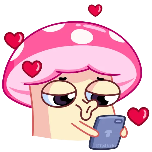 😍 Эмодзи «😗 Mushroom Stepan - гриб мухомор Стёпа» для Telegram