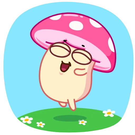 ☺️ Эмодзи «😗 Mushroom Stepan - гриб мухомор Стёпа» для Telegram