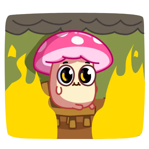 🔥 Эмодзи «😗 Mushroom Stepan - гриб мухомор Стёпа» для Telegram