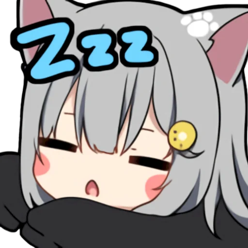 😴 Стикер «Amashiro Natsuki Ears Twitch Nacho Emotion 1.2» для Telegram