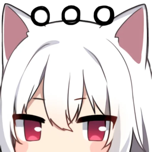 🤨 Стикер «Amashiro Natsuki Ears Twitch Nacho Emotion 1.2» для Telegram