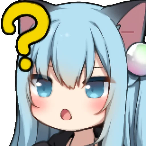 ❓ Стикер «Amashiro Natsuki Ears Twitch Nacho Emotion 1.2» для Telegram