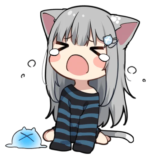 😿 Стикер «【甘城なつき】nachonekodayo» для Telegram