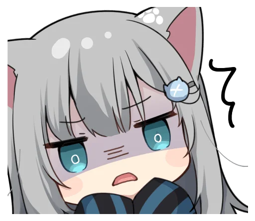 😨 Стикер «【甘城なつき】nachonekodayo» для Telegram