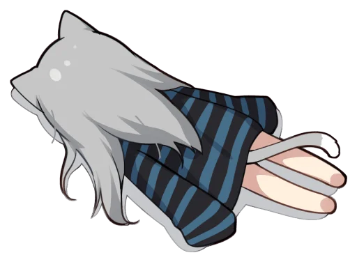 😑 Стикер «【甘城なつき】nachonekodayo» для Telegram